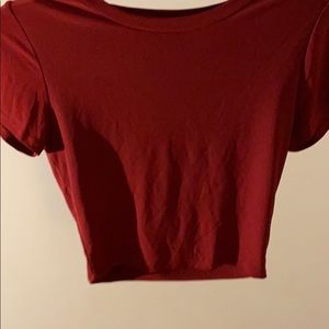 Wine colored crop top. Bought and never used 💛